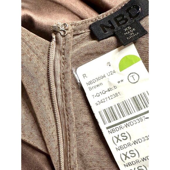 NBD Fiza Maxi Dress in Brown XSmalll New Without Tags Womens - Picture 8 of 9